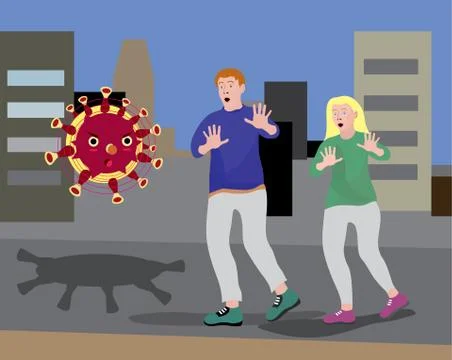 Coronavirus attacks Stock Illustration