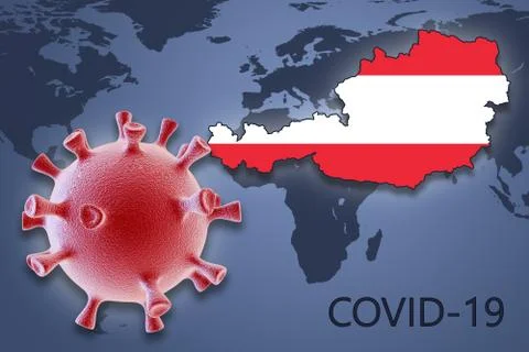 Coronavirus in Austria Stock Illustration