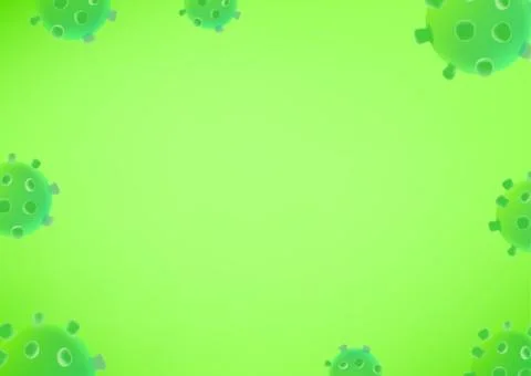 Coronavirus background. 3d vector illustraction Stock Illustration