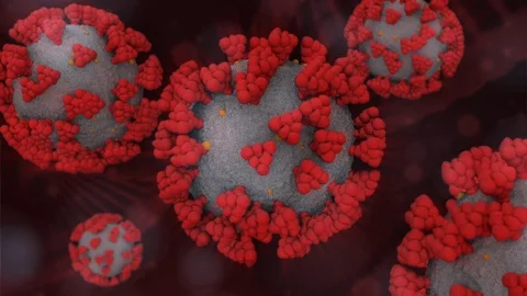 Coronavirus Background Loop Stock Footage 129611981