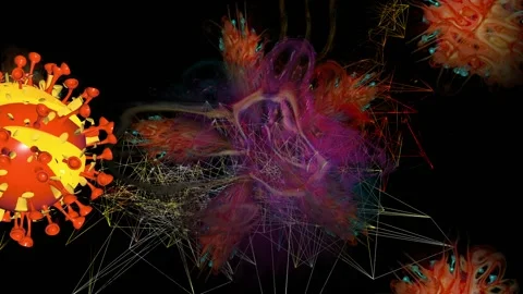 Coronavirus background Video Stock Footage 151630602