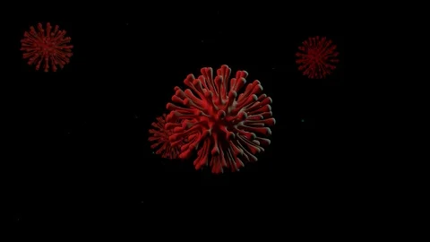 Coronavirus bacteria close up Stock Footage 126815909