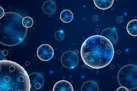 Coronavirus bacteria concept Stock Illustration