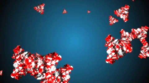 Coronavirus Bacteria Floating Video stock 126735215