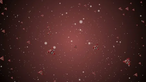 Coronavirus Bacteria Floating Stock Footage 126735940