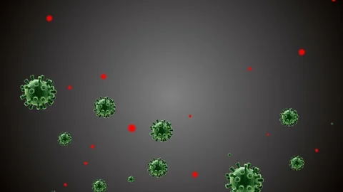 Coronavirus Bacteria Floating Vidéo 126736960