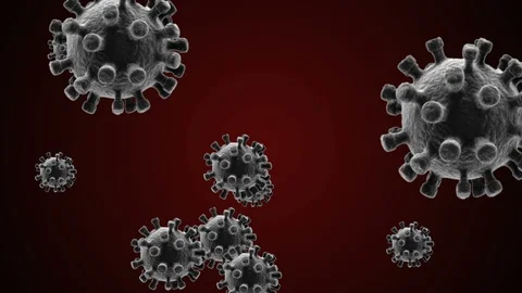 Coronavirus Bacteria Floating 動画素材 126738620