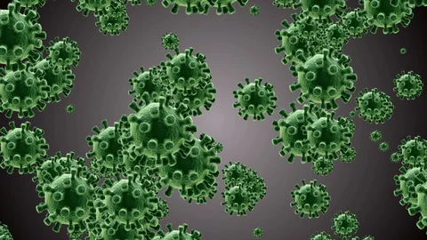 Coronavirus Bacteria Floating 스톡 동영상 126739517