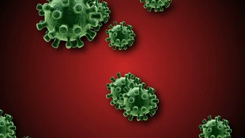 Coronavirus Bacteria Floating Video stock 126739851