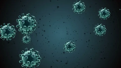 Coronavirus Bacteria Floating Vidéo 126741011