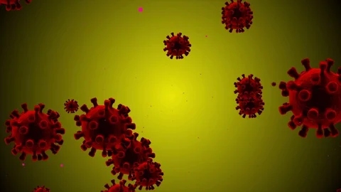 Coronavirus Bacteria Floating 스톡 동영상 126742011