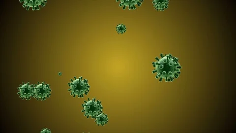 Coronavirus Bacteria Floating Vidéo 126743559