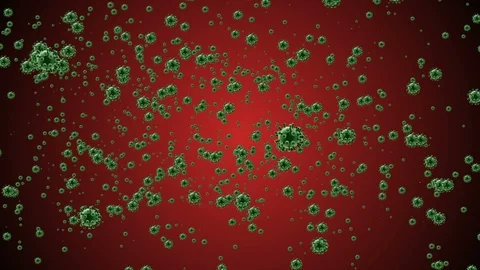 Coronavirus Bacteria Floating 動画素材 126745432