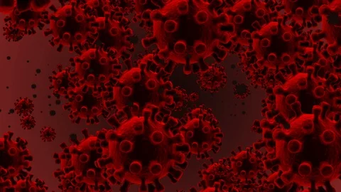 Coronavirus Bacteria Floating 動画素材 126745869