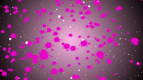 Coronavirus Bacteria Floating 動画素材 126765071