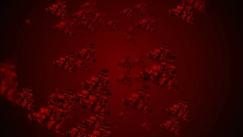 Coronavirus Bacteria Floating Vidéo 126765889