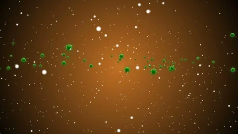 Coronavirus Bacteria Floating Vídeo Stock 126771467