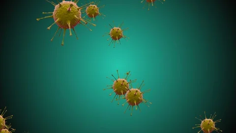 Coronavirus Bacteria Floating 動画素材 126771676
