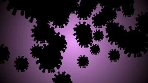 Coronavirus Bacteria Floating 스톡 동영상 126773406