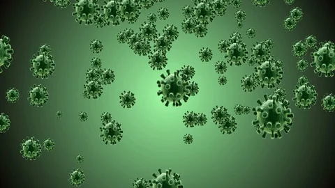 Coronavirus Bacteria Floating Video stock 126773864
