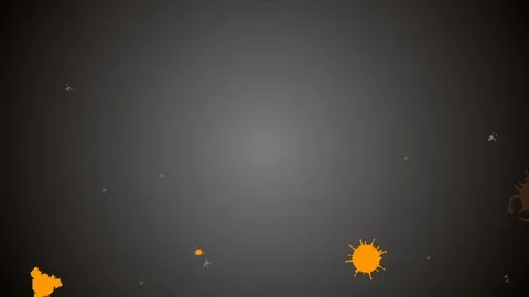 Coronavirus Bacteria Floating Stock Footage 126781422