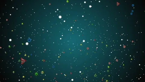Coronavirus Bacteria Floating 動画素材 126782416