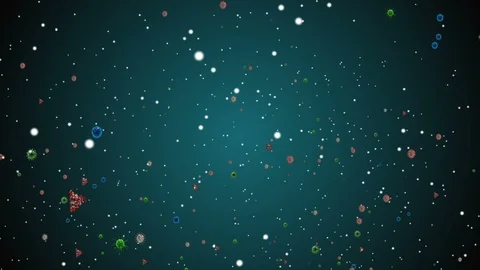 Coronavirus Bacteria Floating Vidéo 126799205