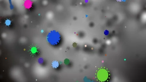Coronavirus Bacteria Floating Vidéo 126799371