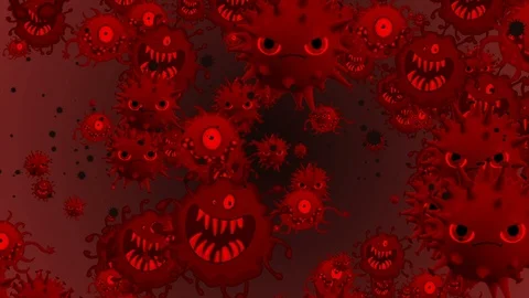 Coronavirus Bacteria Floating 動画素材 126799465