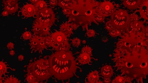 Coronavirus Bacteria Floating 動画素材 126800997