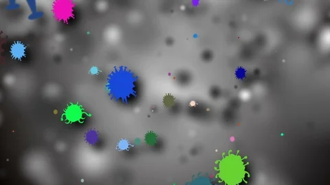 Coronavirus Bacteria Floating 動画素材 126801108