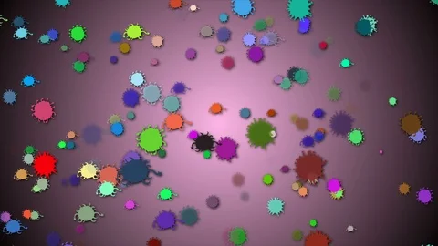 Coronavirus Bacteria Floating Stock Footage 126801534