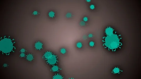 Coronavirus Bacteria Floating 動画素材 126801541