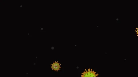 Coronavirus Bacteria Floating 動画素材 126801880