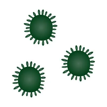 Coronavirus. Bacteria, microbe, pathogen. Stockillustratie