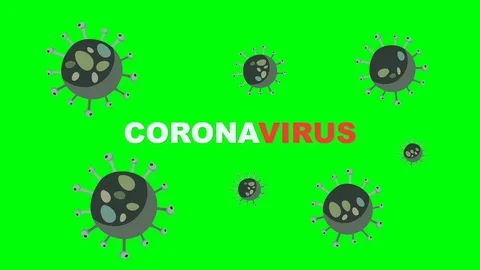 Coronavirus bacteria multiply on a green screen Stock Footage 129299634