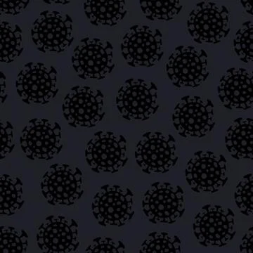 Coronavirus bacteria. Seamless pattern. Stock-Illustration