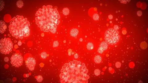 Coronavirus Bacterium Wallpaper Stock Illustration