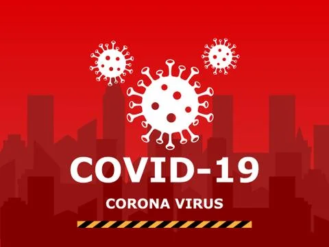 Coronavirus banner background vector illustration Stock Illustration