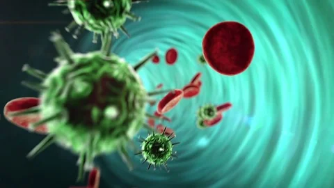 Coronavirus in the blood Stock Footage 76846094