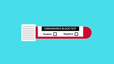 CORONAVIRUS BLOOD TEST Stock Footage 124049760