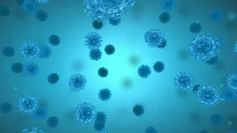 Coronavirus blue background 스톡 동영상 127517310