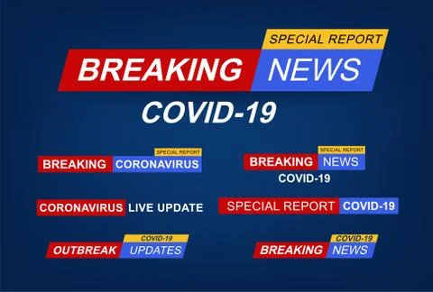 Coronavirus Breaking News Stock Illustration
