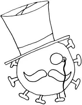 Coronavirus British variant Illustrazione stock