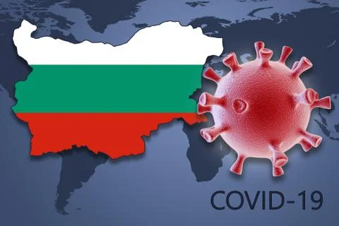 Coronavirus in Bulgaria Stock Illustration