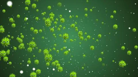 Coronavirus Cell Ilustração Stock