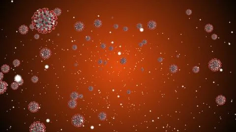 Coronavirus Cell Ilustração Stock