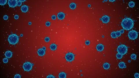 Coronavirus Cell Ilustração Stock