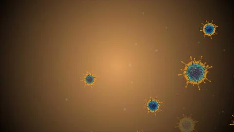 Coronavirus Cell Ilustração Stock