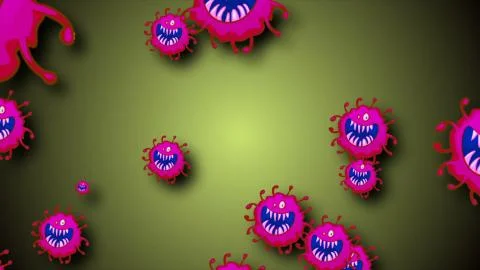 Coronavirus Cell Stock Illustration